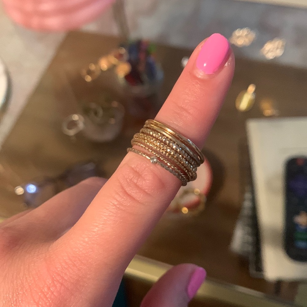 rings miscellaneous sizes all gold